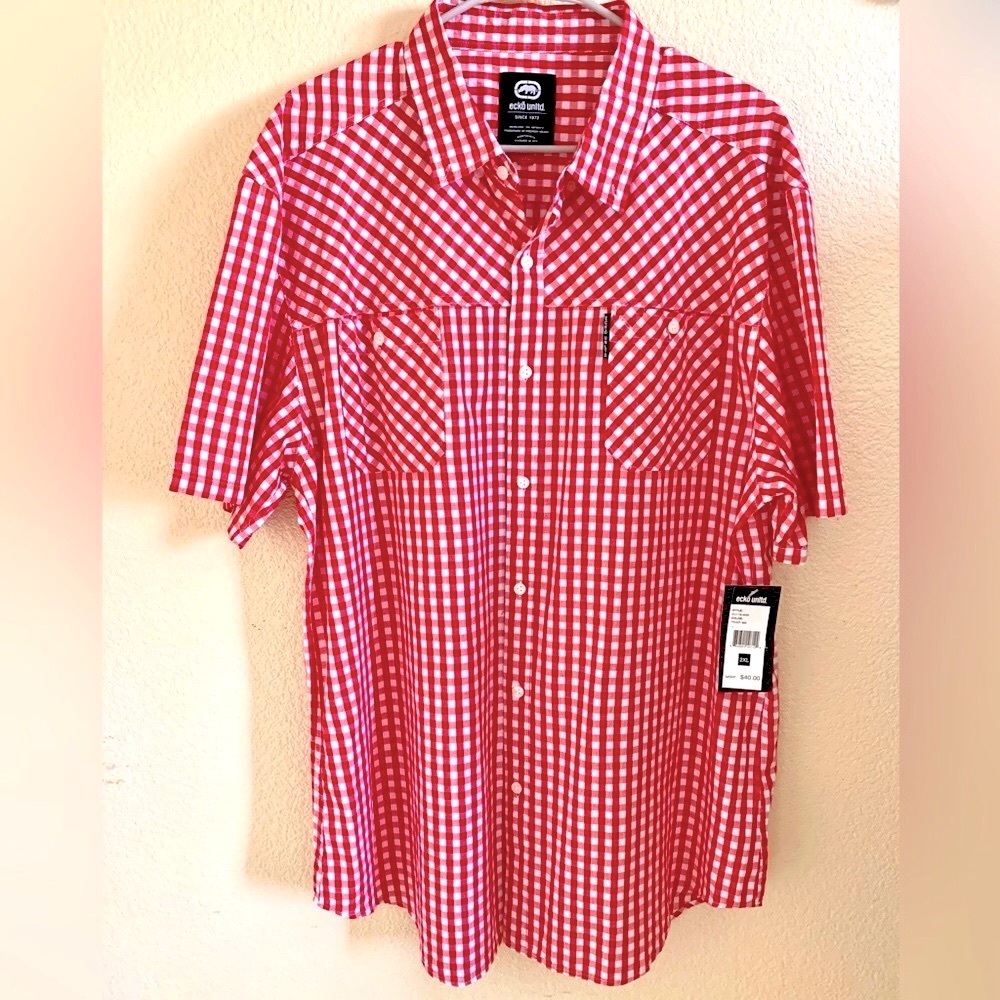 NWT Ecko Unltd Plaid Shirt Size 2XL